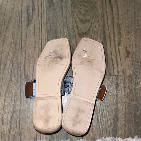 Franco Sarto Merris Snakeskin Slide Sandal - Picture 7 of 8